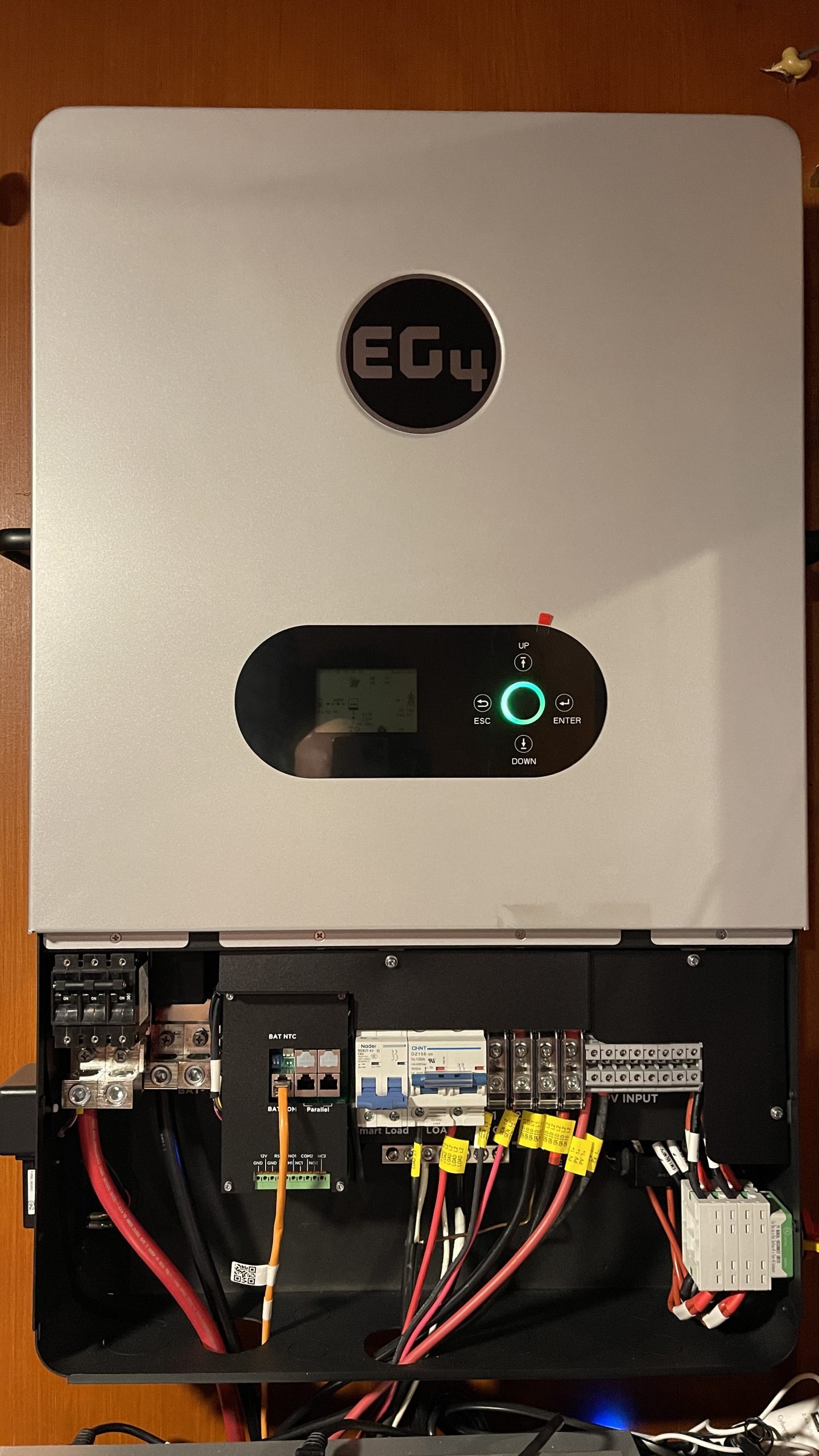 EG4 12000XP inverter installed for whole-home solar system